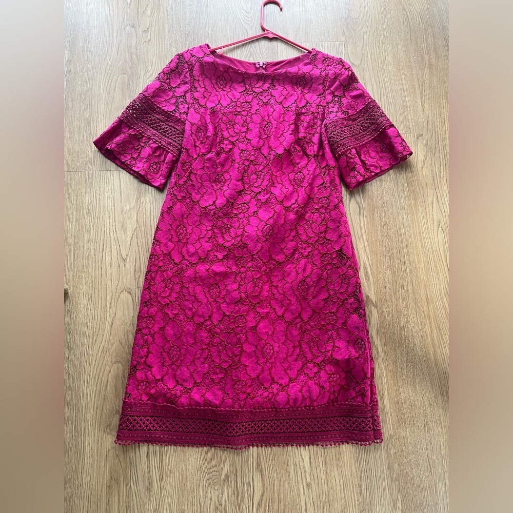 Pink lace dress